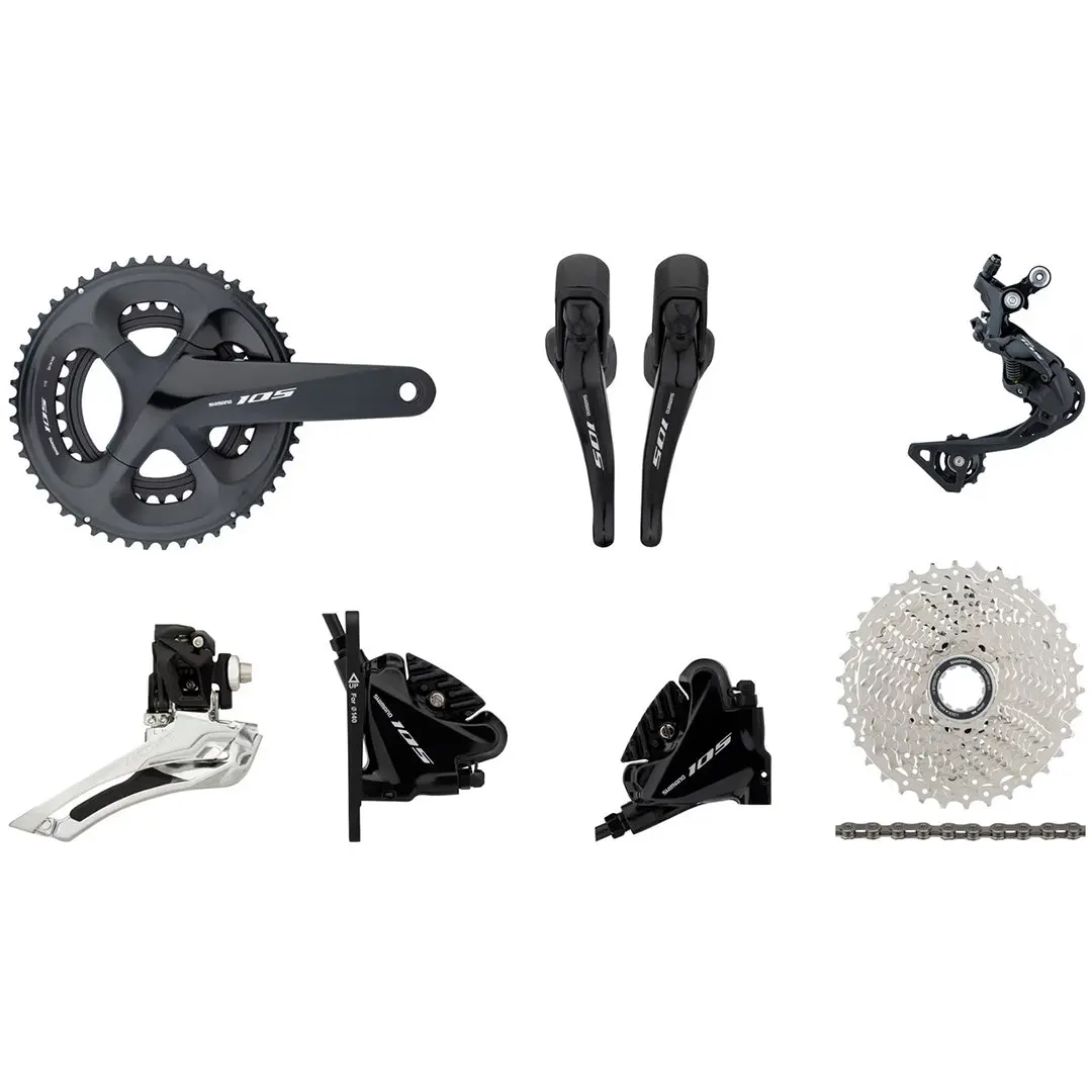 Shimano 105 R7020 2X11 Disk Brake Groupset - 50/34T, 11-32T 1