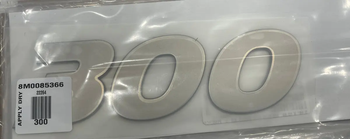 Mercury Decal Rear-300 8M0085366 1