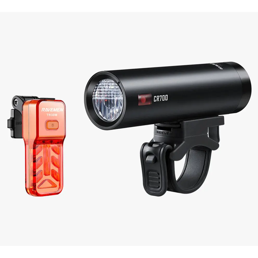 Ravemen Ls-Ct03 (Cr700 And Tr30m) Rechargeable Combo Light Set 1