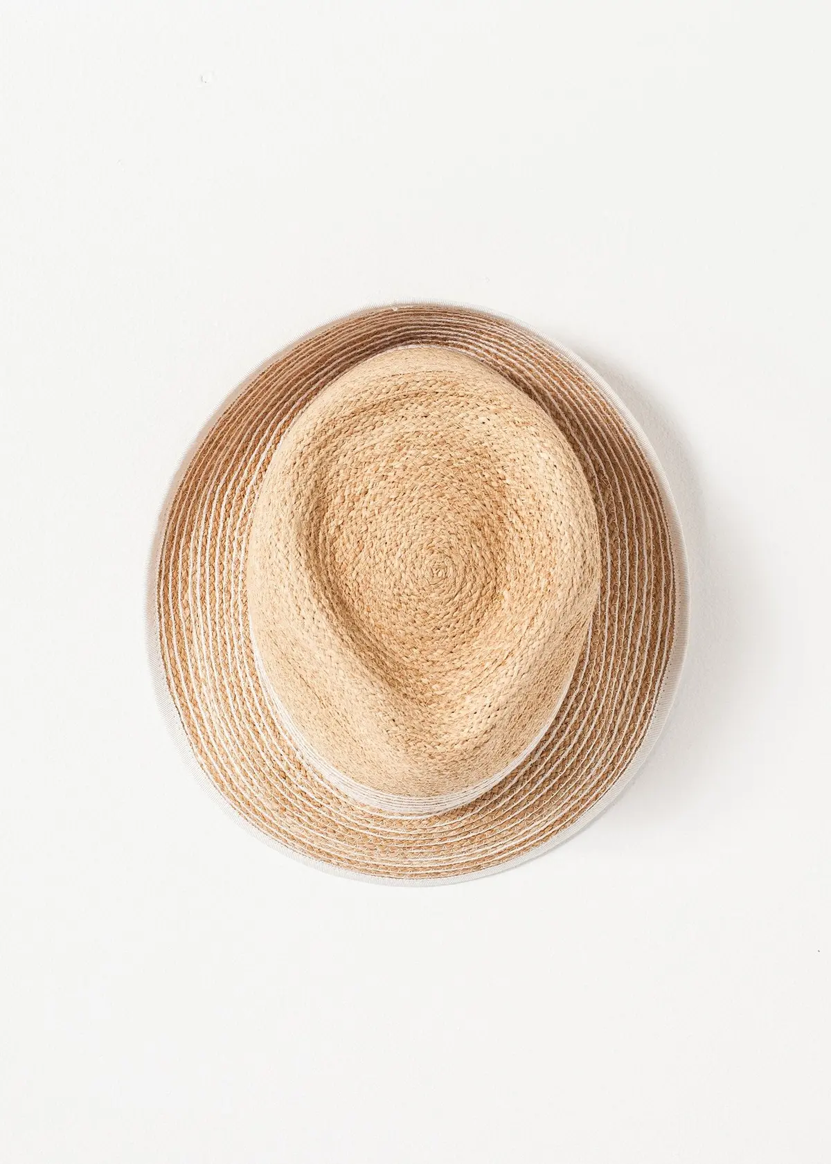 Washboard Hat In Straw/White 1