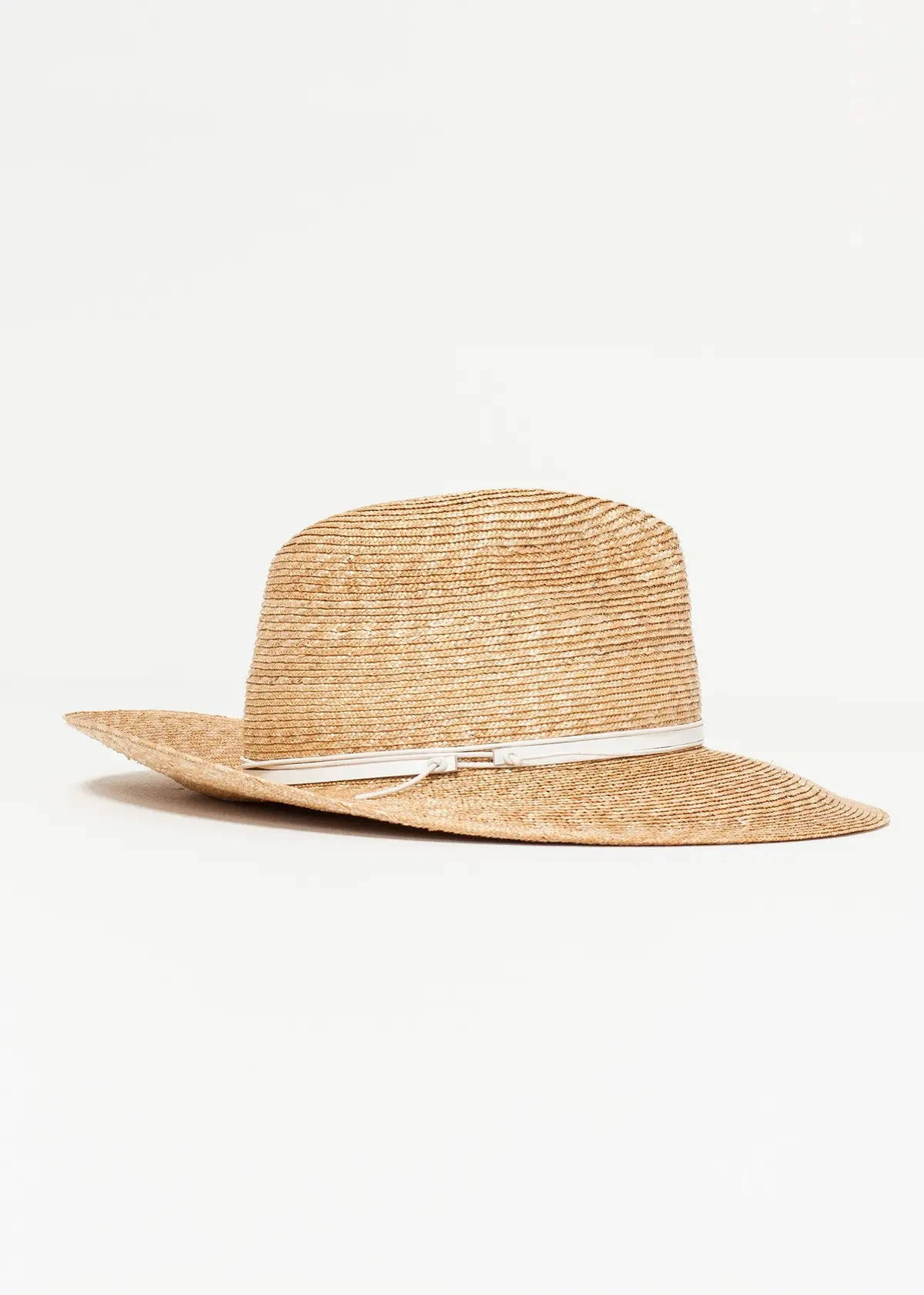 Wrapped Up Hat In Straw/White 1