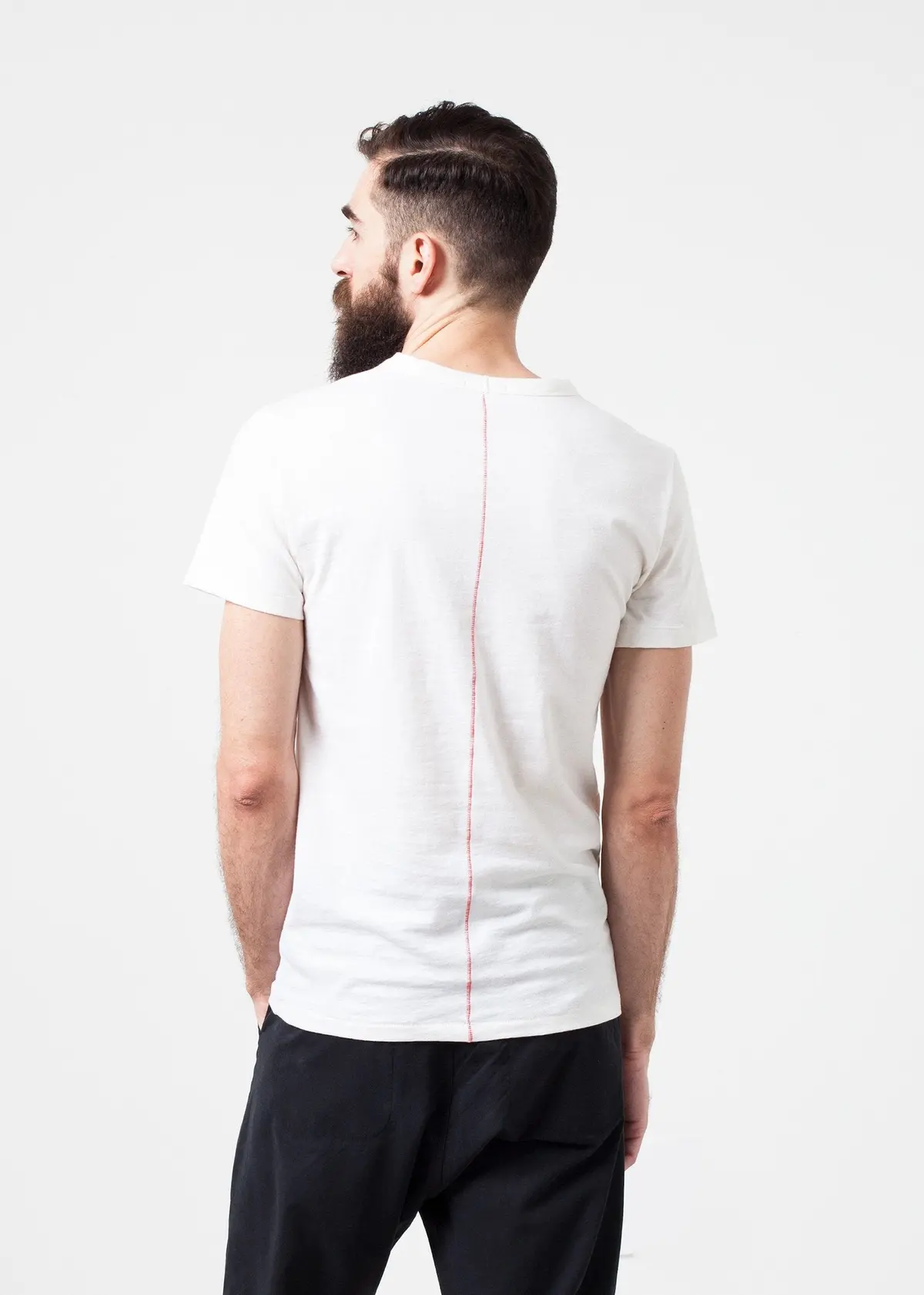 Comfort Tee In White Wool Blend 1