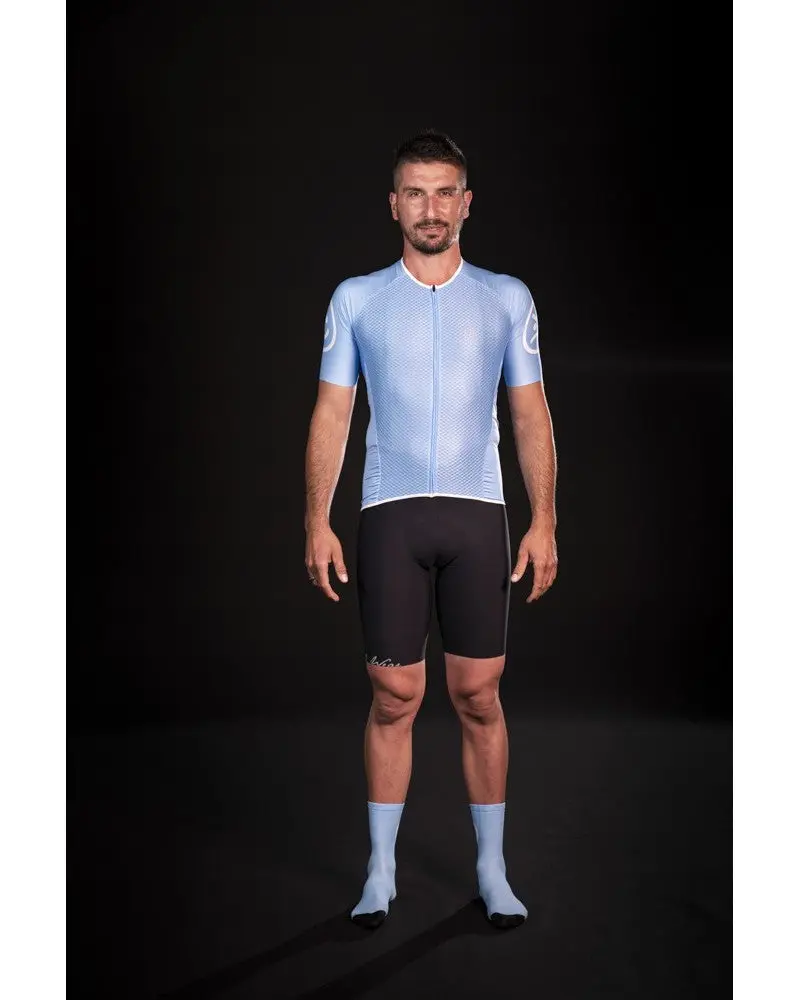 Mb Wear Maglia Ultralight Jersey - Smile Azzurro Light Blue 4