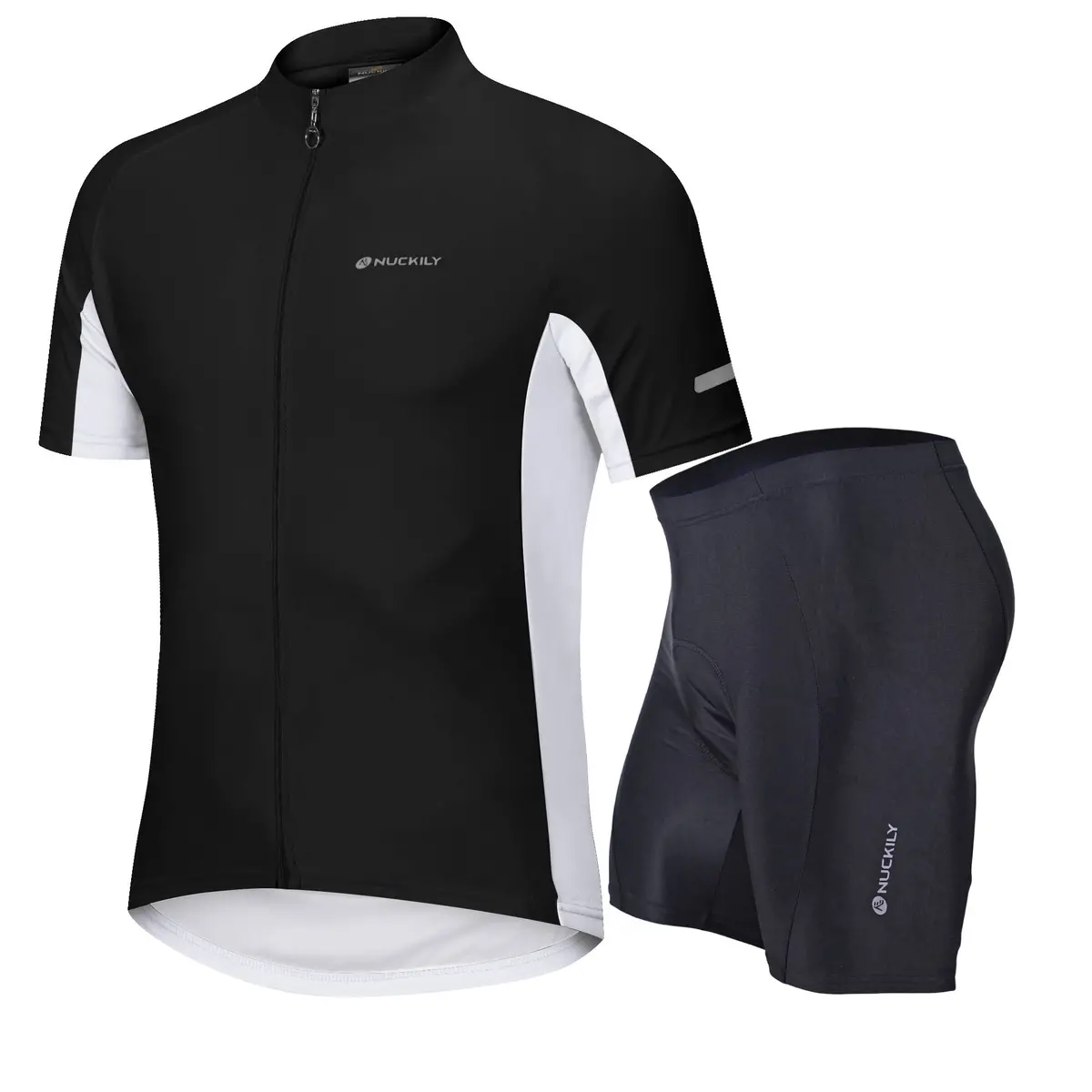Nuckily Mg043 Ns355 Half Jersey And Shorts Set - Black 1