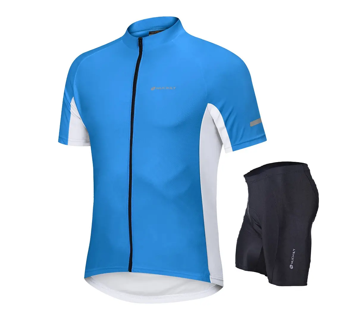Nuckily Mg043 Ns355 Half Jersey And Shorts Set - Blue 1
