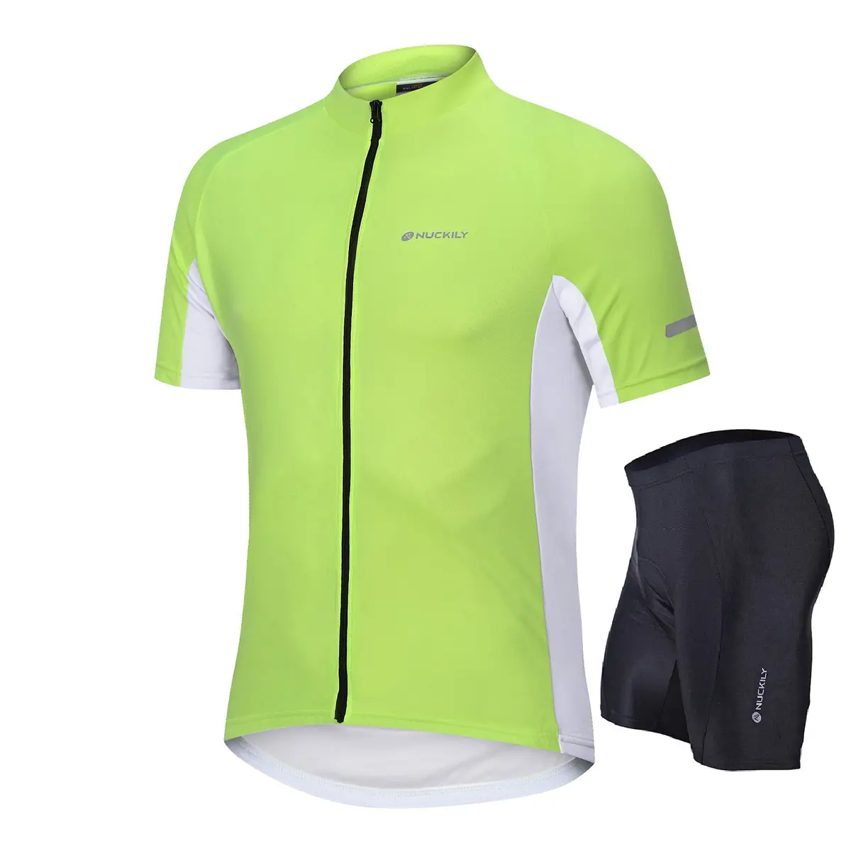 Nuckily Mg043 Ns355 Half Jersey And Shorts Set - Green 1