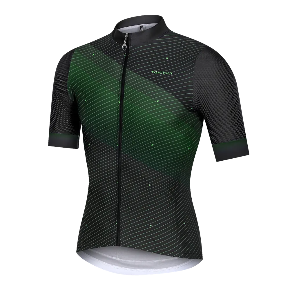 Nuckily Mg045 Short Sleeve Cycling Jersey - Green 1