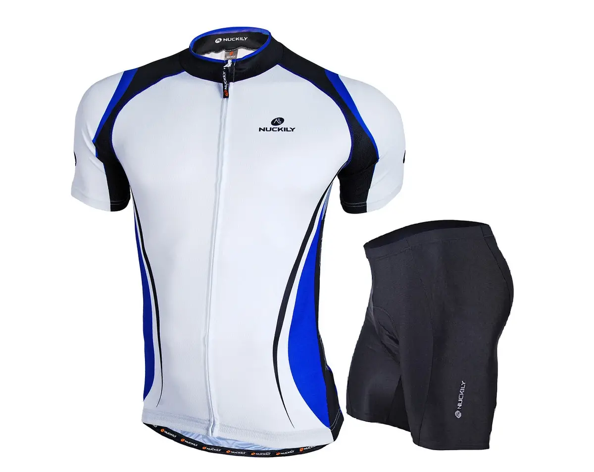 Nuckily Nj502 Ns355 Half Jersey And Shorts Set - Blue 1
