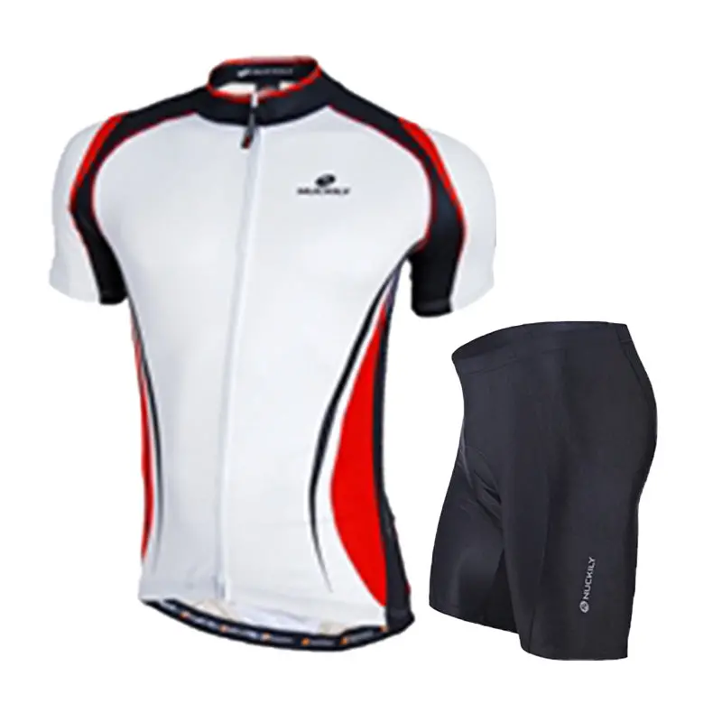 Nuckily Mycycology Nj502-Ns355 Half Sleeves Jersey And Gel Padded Shorts Red 1