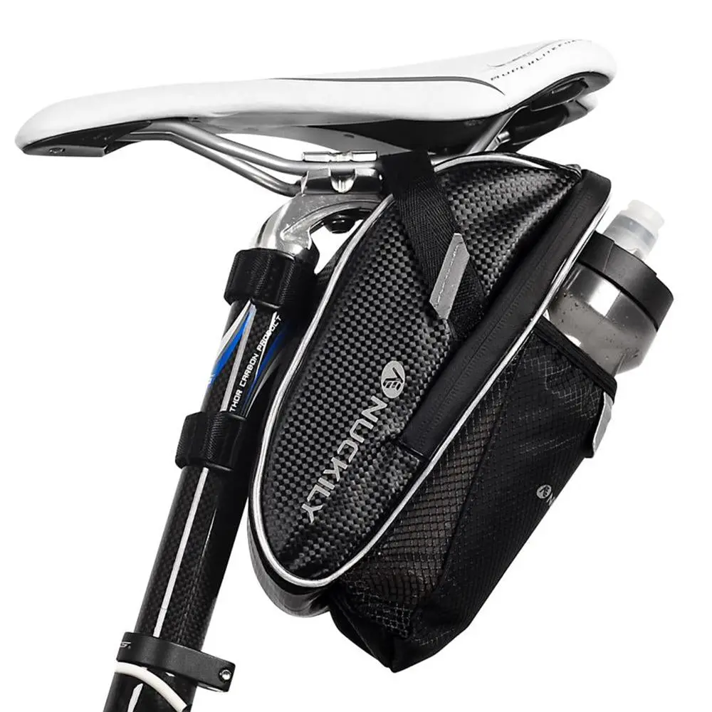Nuckily Mc-Pl02 Black Bicycle Saddle Bag For Mobile Phone And Accessories 1