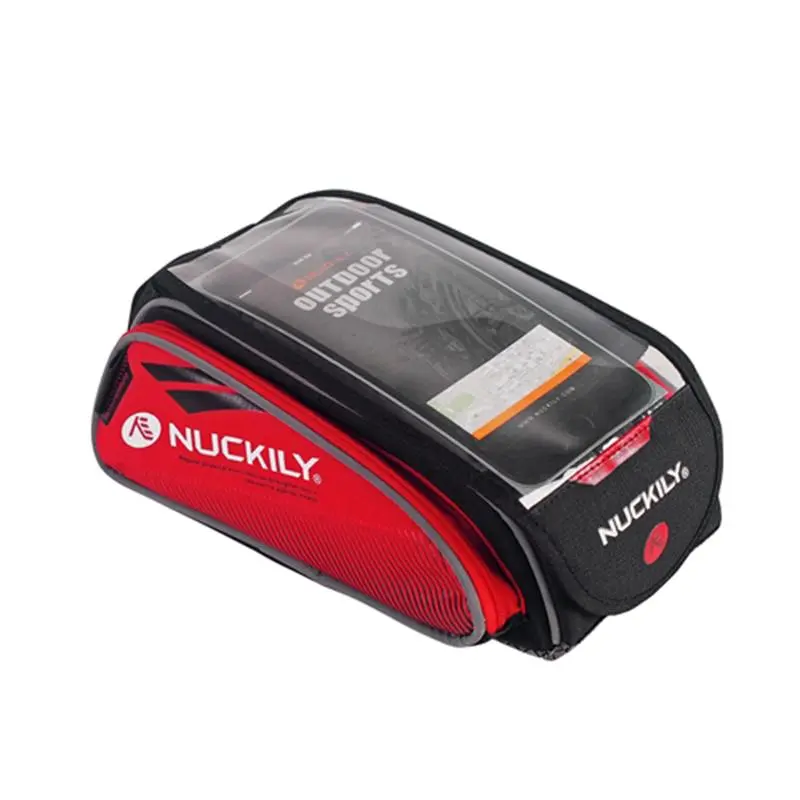 Nuckily Mc-Pl06 Red Bicycle Saddle Bag For Mobile Phone And Accessories 1
