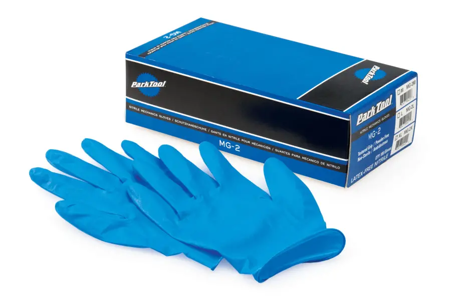 Park Tool Nitrile Mechanic's Gloves - Box Of 100 - Size S 1
