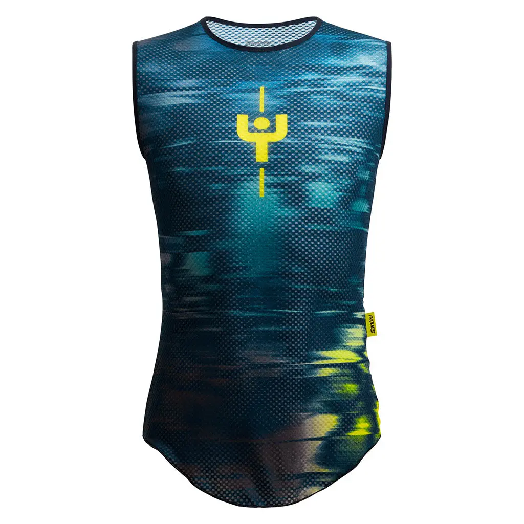 Santini Tour De France Maillot Jaune Baselayer - Print 1