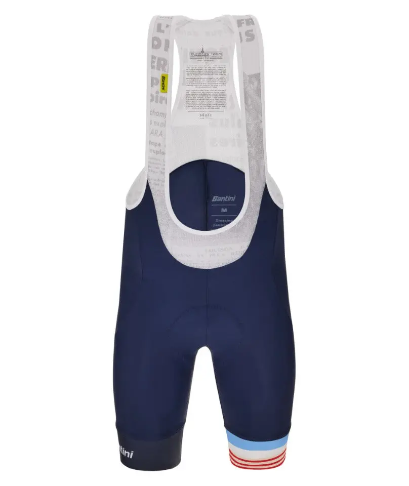 Santini Tdf Mj M.Ventoux Bibshort - Blue 1