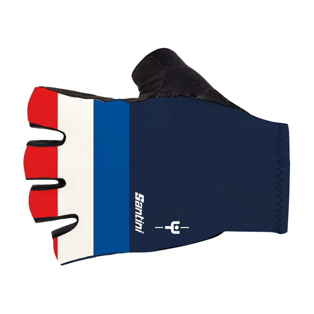 Santini Maillot Jaune Bonette Gloves - Print 1
