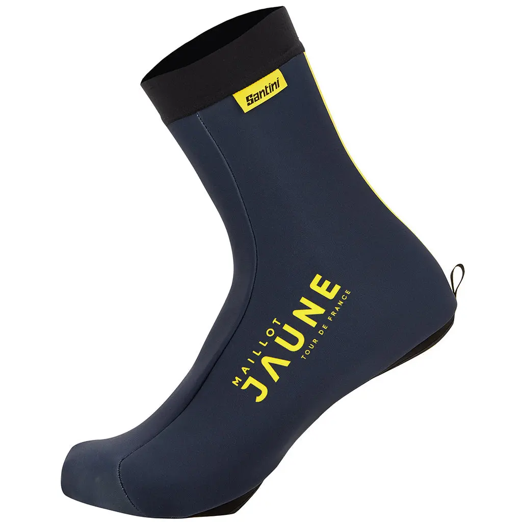 Santini Tdf Le Maillot Jaune Shoecovers - Navy Blue 1