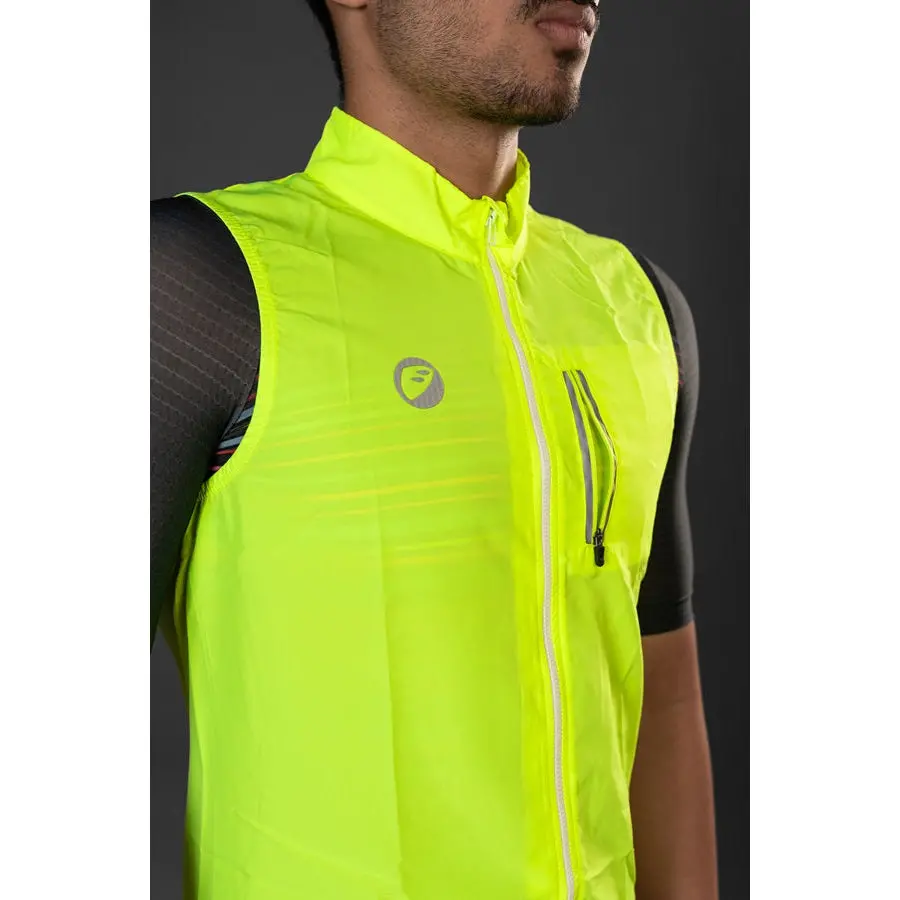Apace Gilet Sleevless Cycling Jacket - Neon 1