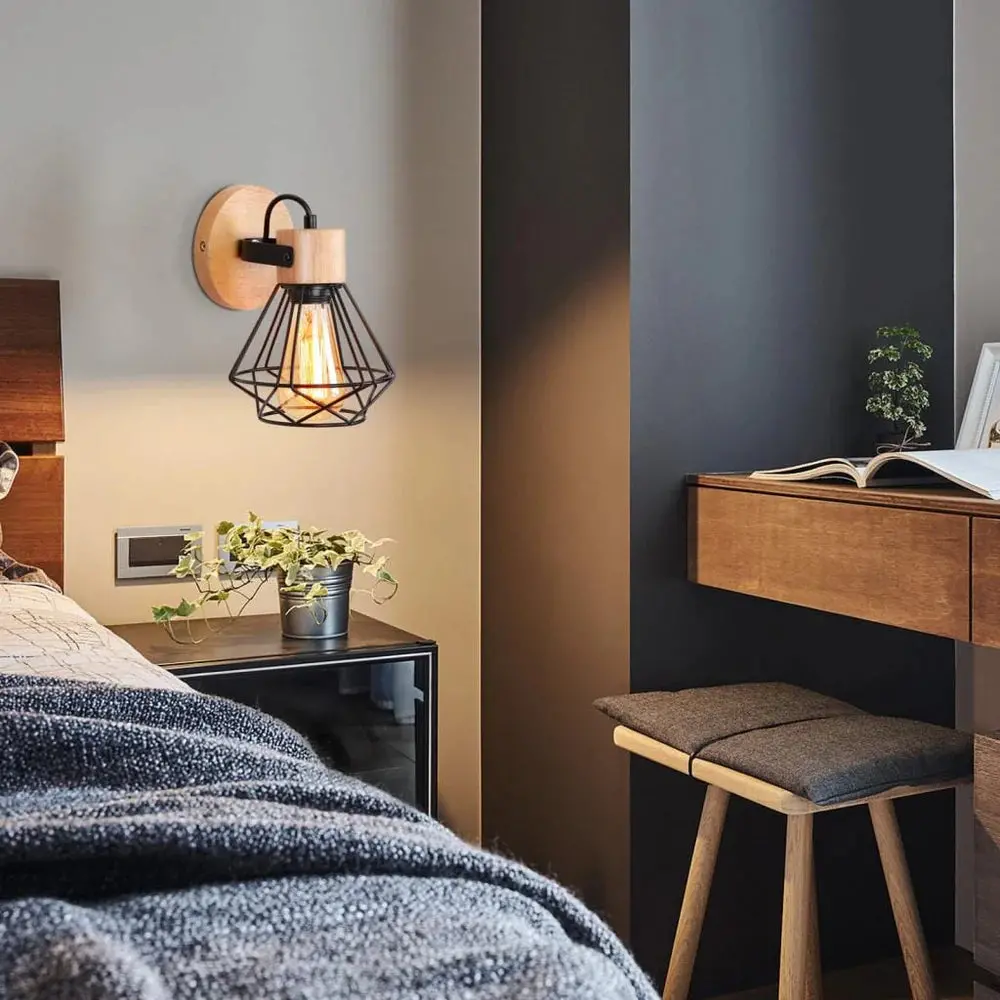 Nordic Vintage Wood Lights 1