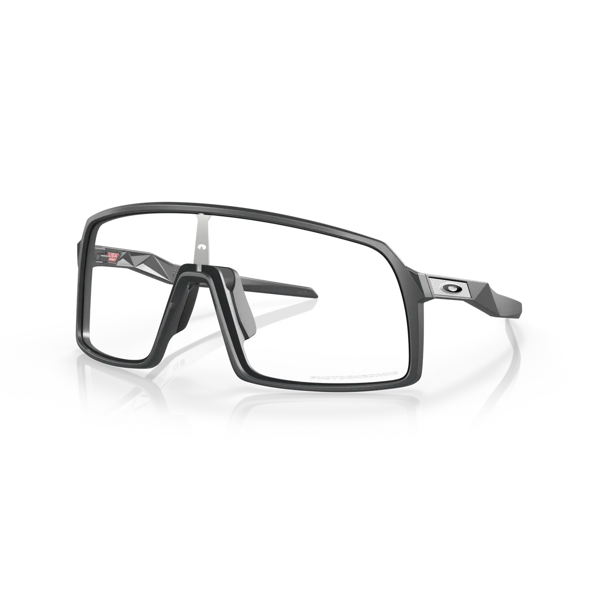 Oakley Sutro Matte Clear To Black Iridium Photochromic Lenses Matte Carbon Frame 1