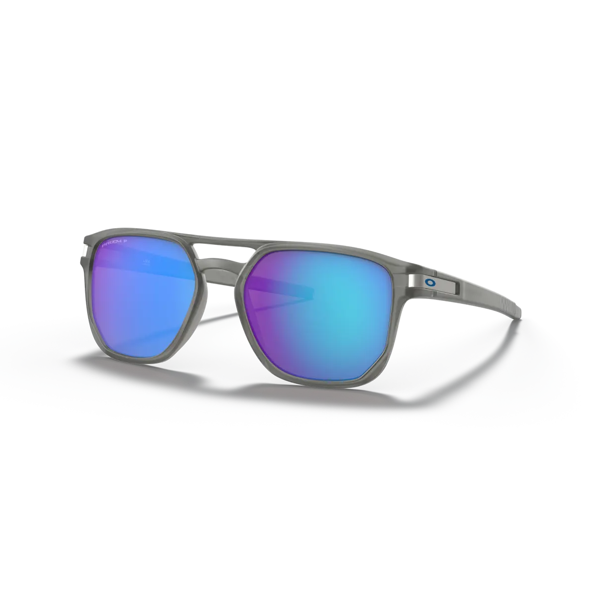 Oakley Latch Beta Prizm Sapphire Polarized Lenses Matte Grey Ink Frame 1