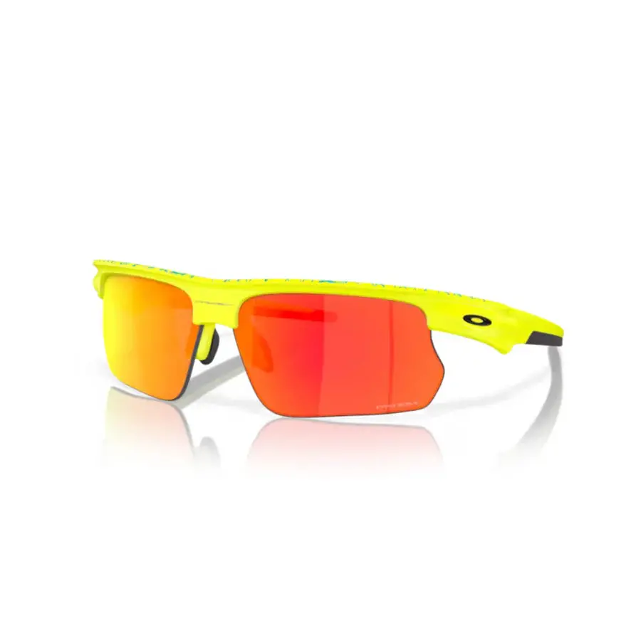 Oakley Bisphaera Prizm Ruby Lenses, Matte Tennis Ball Yellow/Celeste Neuron Frame 1