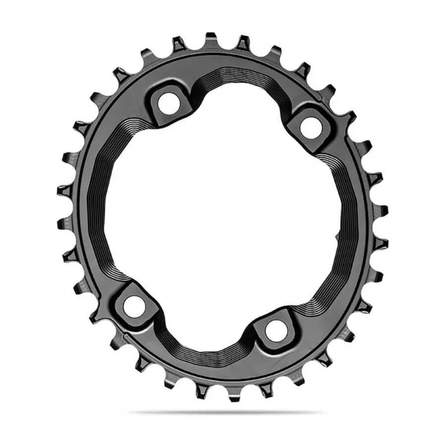Absolute Black Oval Mtb Chainring 1X 96Bcd Shimano Xt8000 Hg+ 12 - Black 1