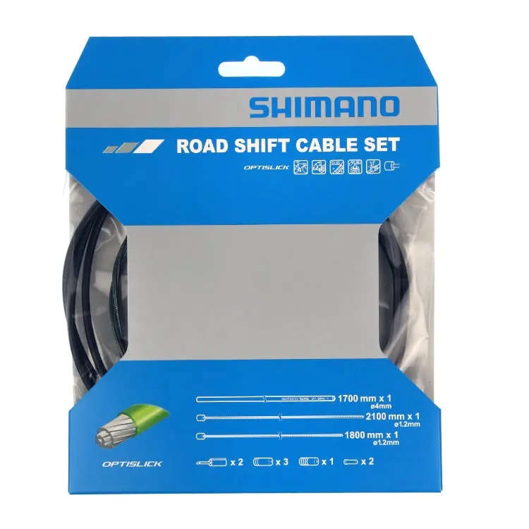 Shimano Gear Shifting Cable Set (Optislick) - Black 1