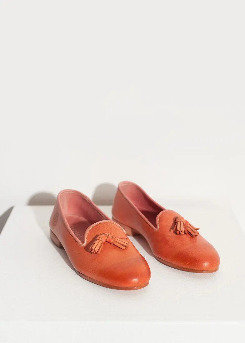Leather Loafer In Rose 1