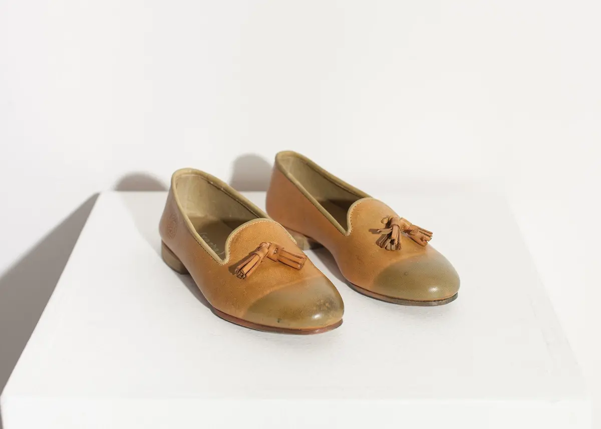 Leather Loafer In Lime 1