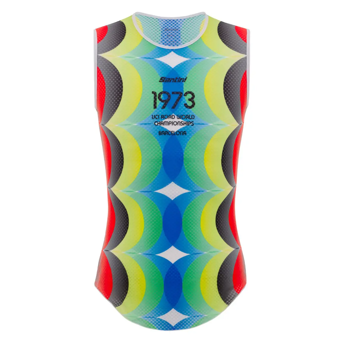 Santini Uci Barcelona 1973 Baselayer - Print 1