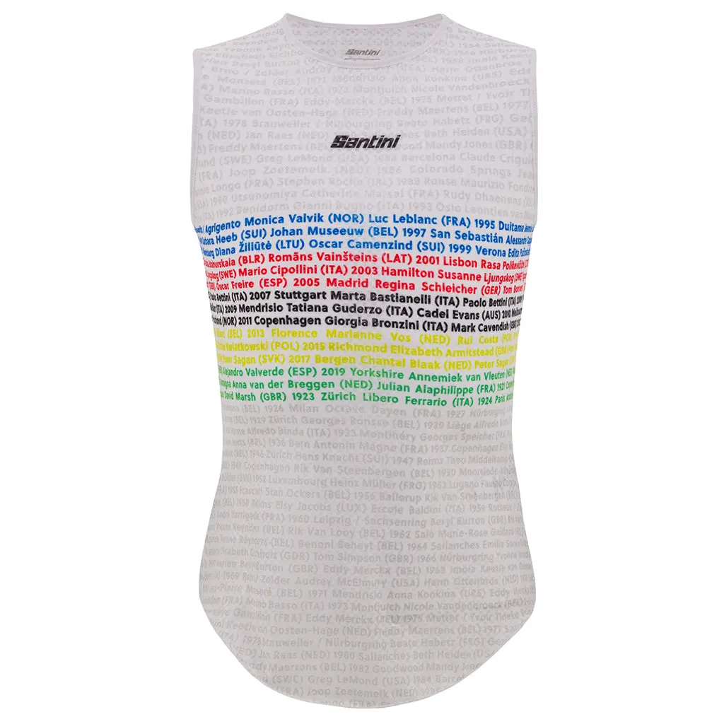 Santini Uci Official World Champion Baselayer - Print 1
