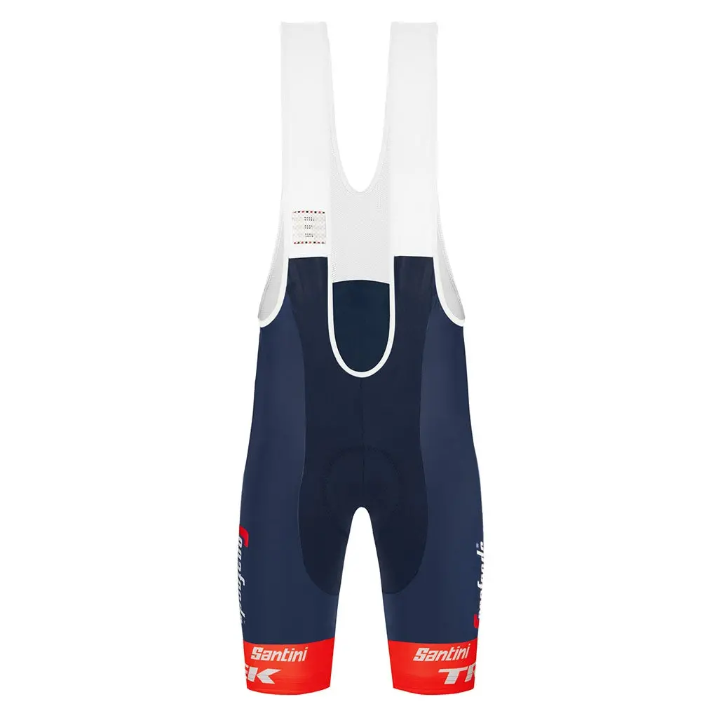 Santini Trek-Segafredo Fanline Bibshorts - Nautica Blue 1