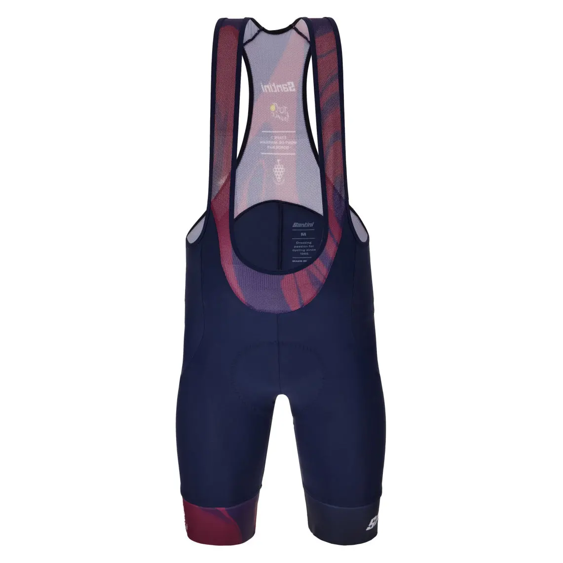 Santini Tdf Bordeaux Bibshorts - Navy Blue 1