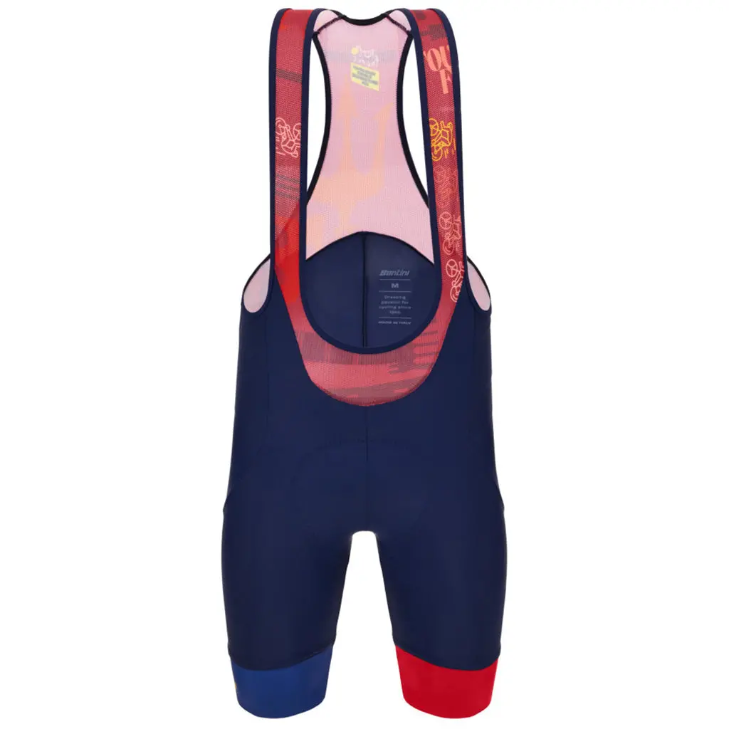 Santini Tour De France Bologna Bibshorts - Navy Blue 1