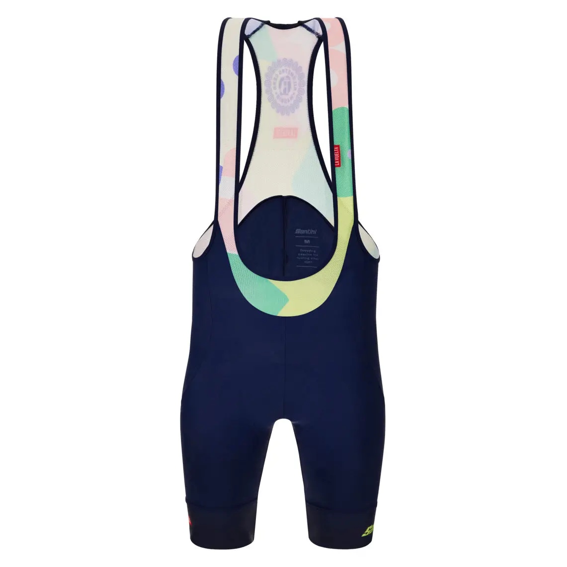 Santini La Vuelta Km Cero Bibshorts - Navy Blue 1