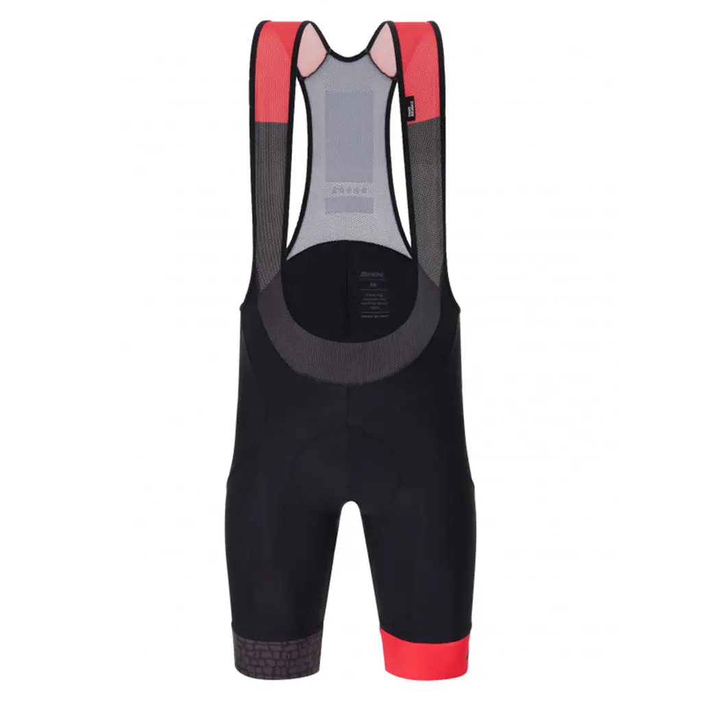 Santini Tdf Paris Roubaix Bibshorts - Black 1