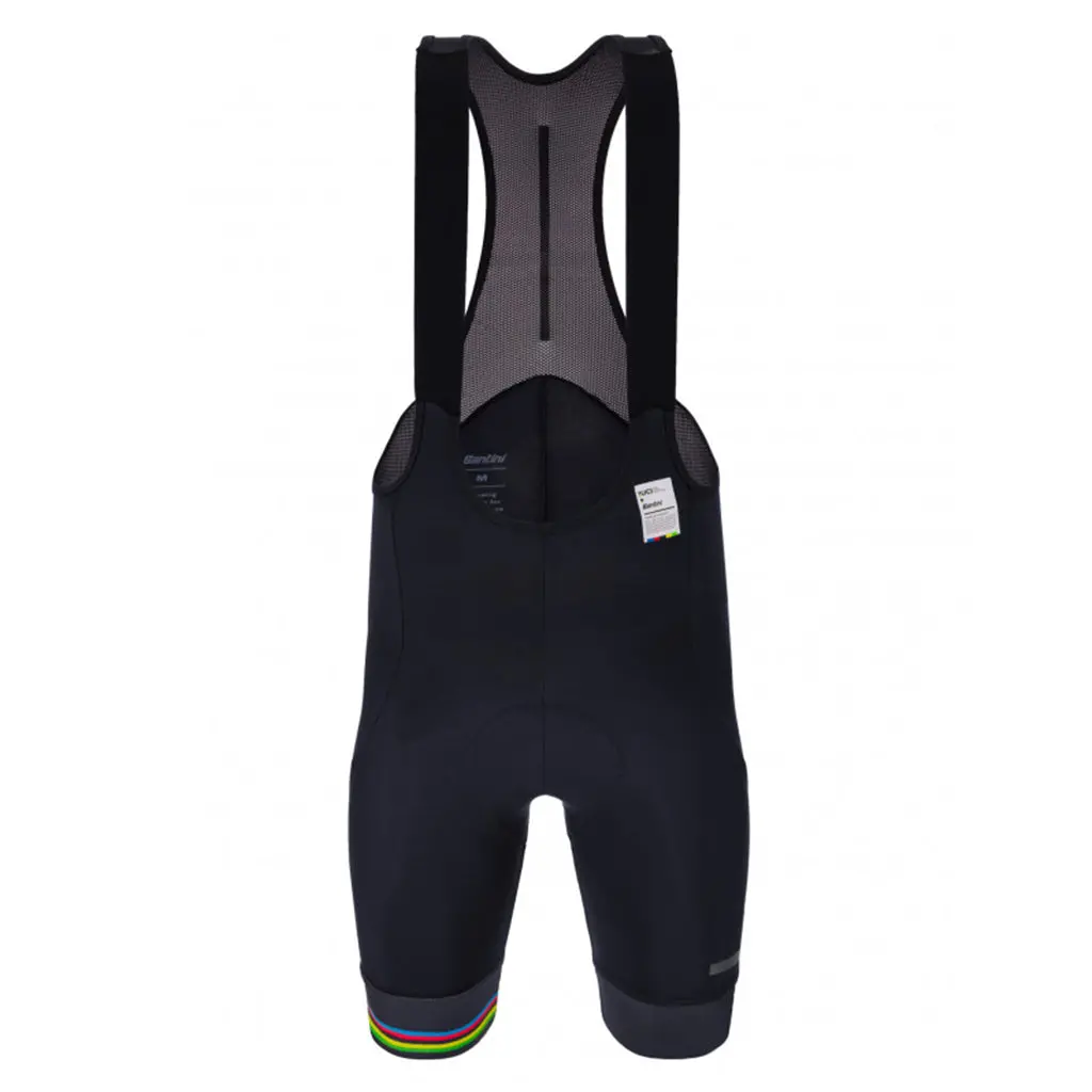 Santini Uci World Champion Bibshorts - Black 1