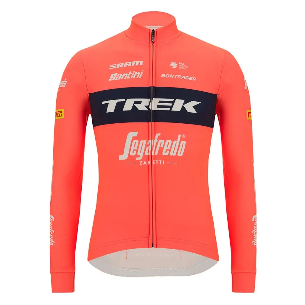 Santini Trek-Segafredo Long Sleeve Jersey - Granatina 1