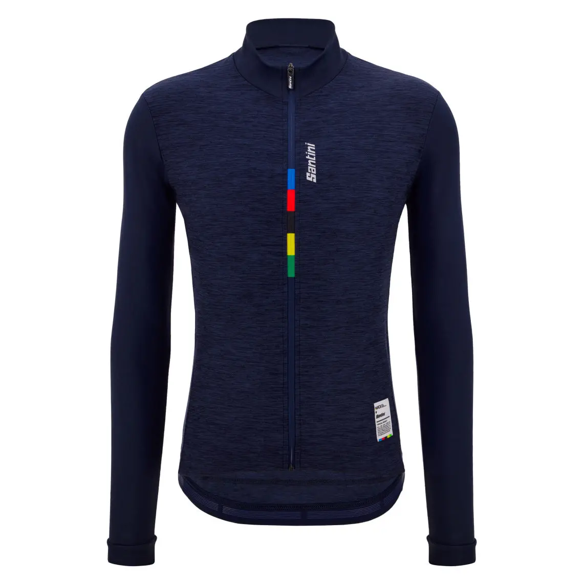 Santini Uci Official Pure Long Sleeve Jersey - Navy Blue 1