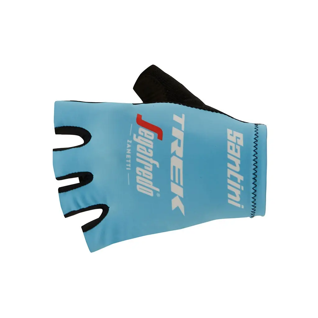 Santini Trek-Segafredo Gloves - Light Blue 1