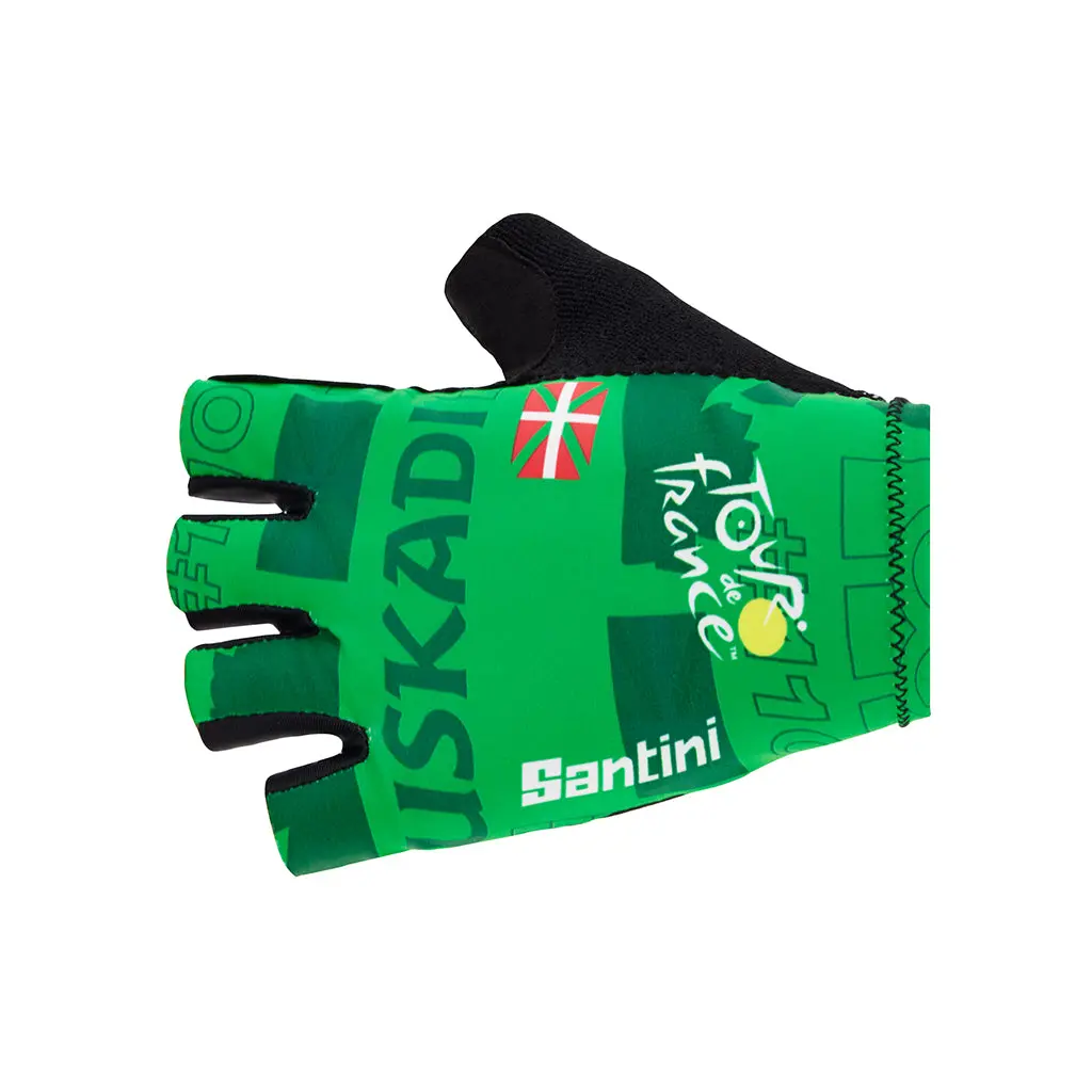 Santini Tdf Grand Depart Pais Vasco Gloves -Print 1