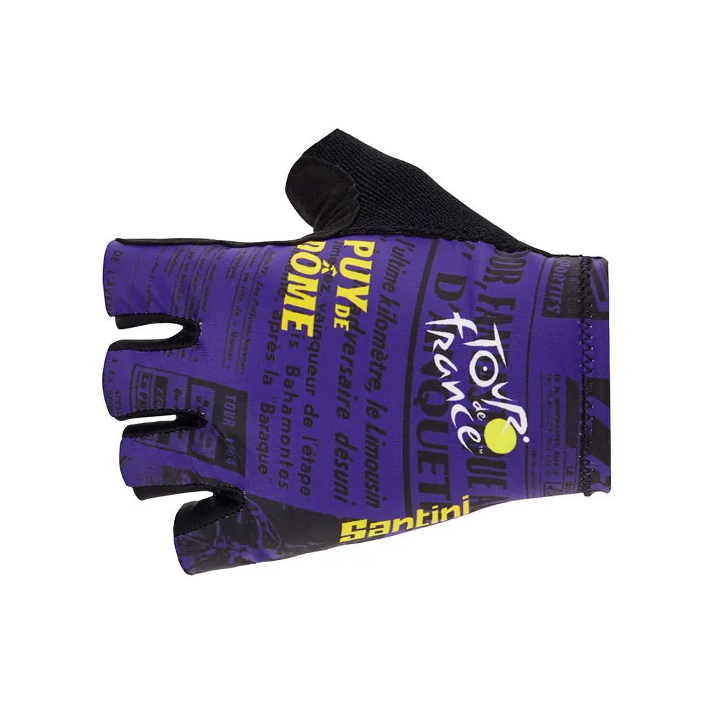 Santini Tdf Puy De Dome Gloves-Print 1