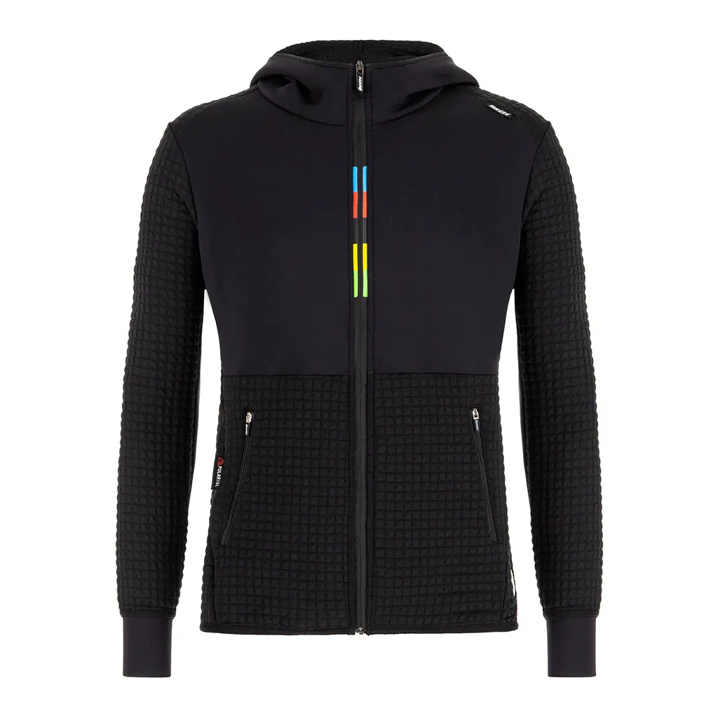 Santini Uci Groove Hoodie - Black 1