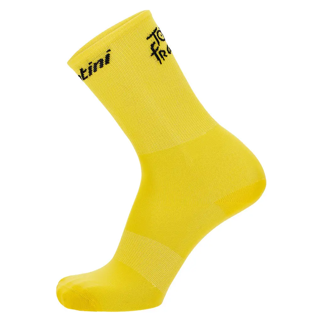 Santini Tdf Overall Leader Socks - Yellow 1