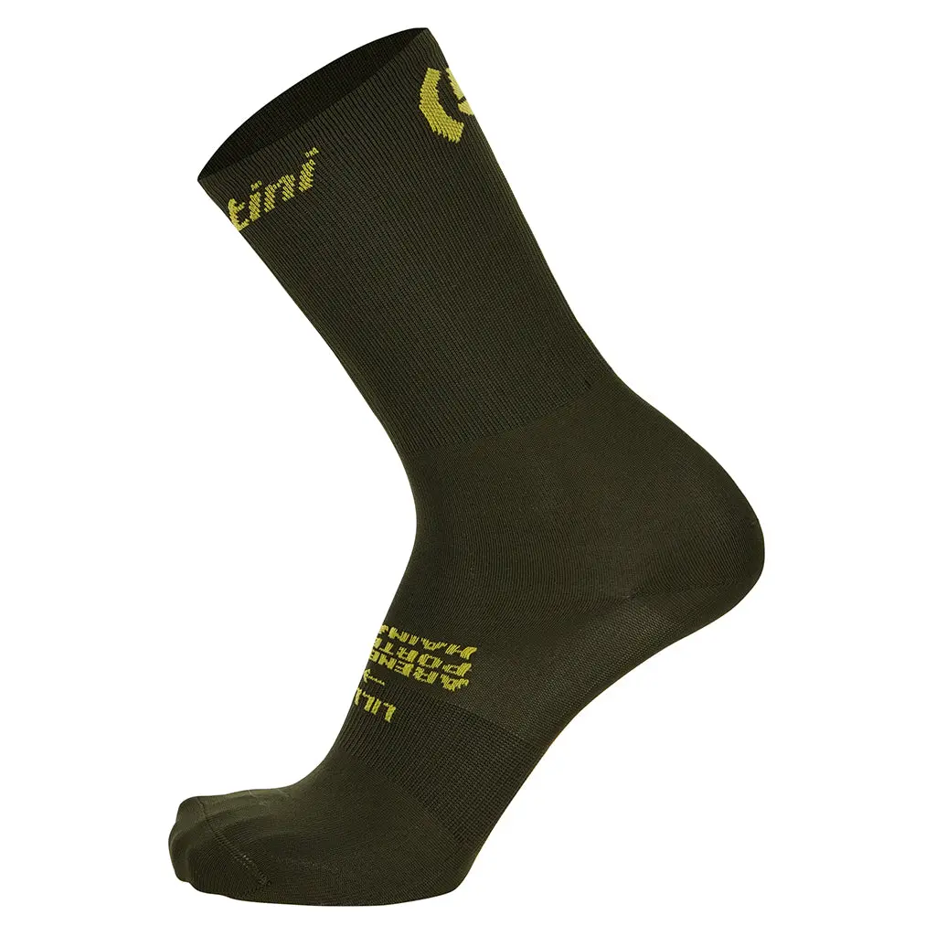 Santini Tour De France Arenberg Socks - Olive Green 1