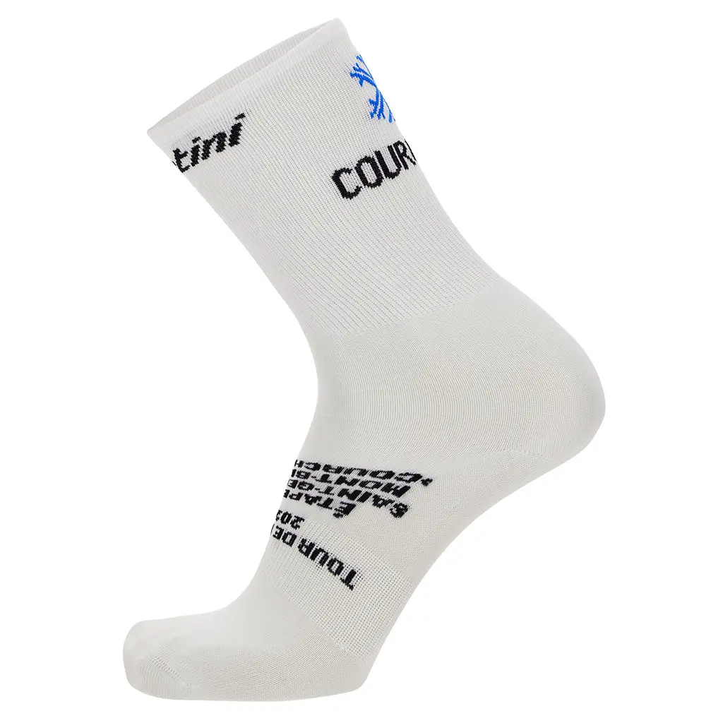 Santini Tdf Mont Blanc Socks - White 1