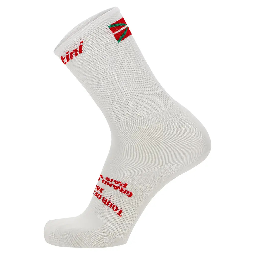 Santini Tdf Grand Depart Pais Vasco Socks - White 1