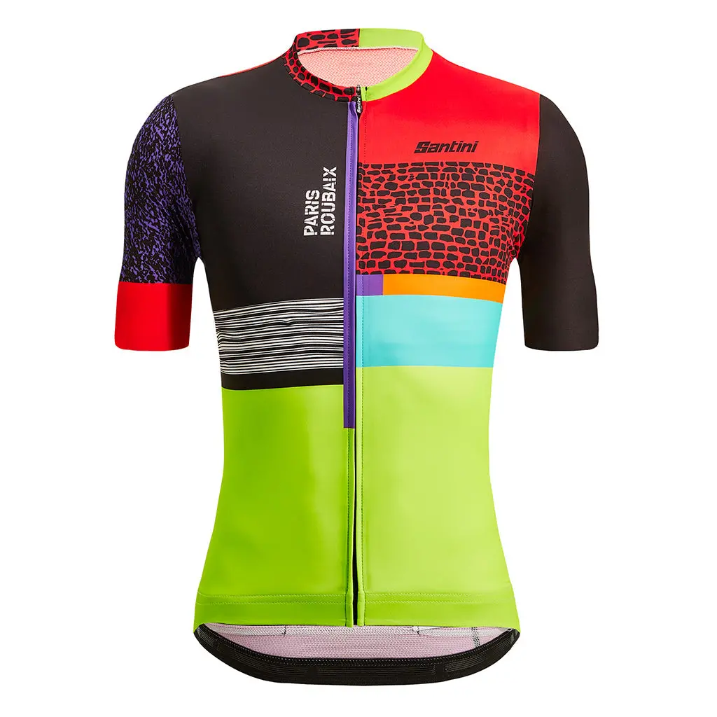 Santini Tdf Paris Roubaix Forger Des Heroes Jersey - Print 1