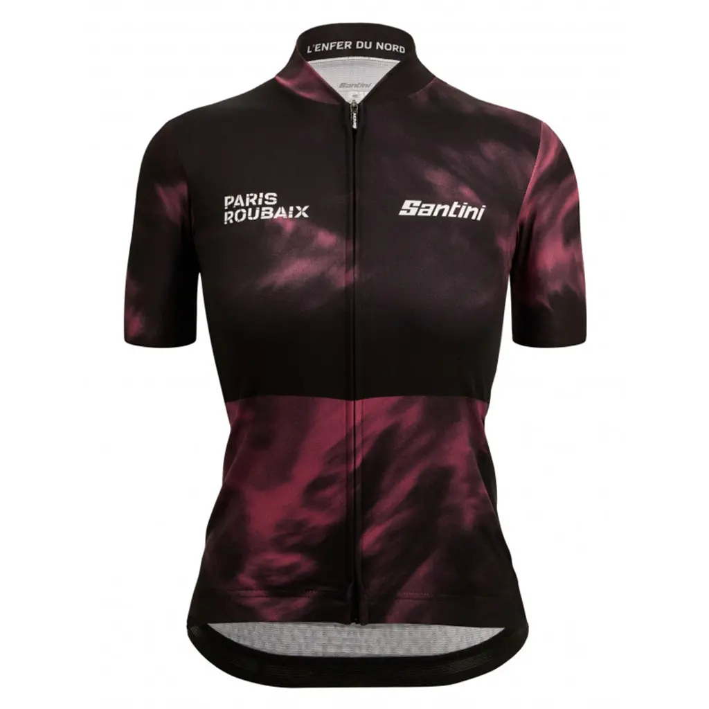 Santini Womens Tdf Paris Roubaix Enfer Du Nord Jersey - Print 1