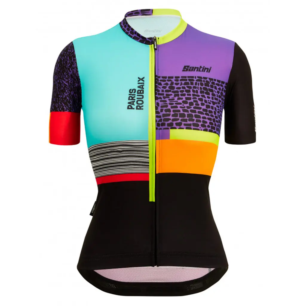 Santini Womens Tdf Paris Roubaix Forger Des Heroes Jersey - Print 1